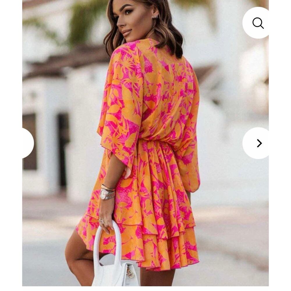 Boho Dress NEW! Great colors! MSRP $90 - Picture 3 of 8
